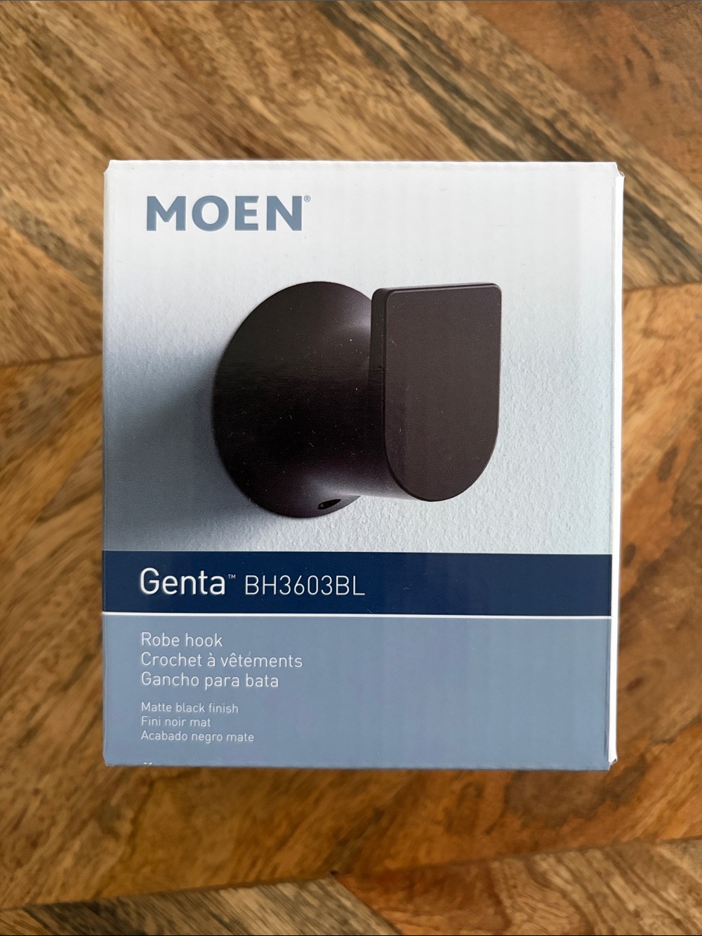 Moen Genta Matte Black Robe Hook